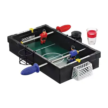 Стол для мини-футбола для детей, портативный футбольный игровой набор для двух игроков, 15-дюймовый настольный футбол, настольный футбол для взрослых и