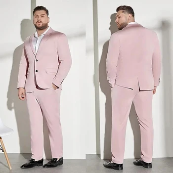 Сшитые на заказ женихи, приталенные Розовые мужские костюмы с вырезами для жениха, лучший свадебный мужской костюм Homme (куртка + брюки)