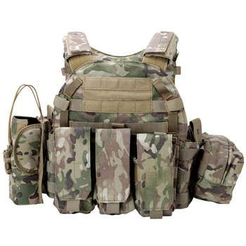 Тактический жилет Molle, военный охотничий жилет, жилет для переноски защитных пластин, боевой жилет для страйкбола с магнитным чехлом, сумка для рации