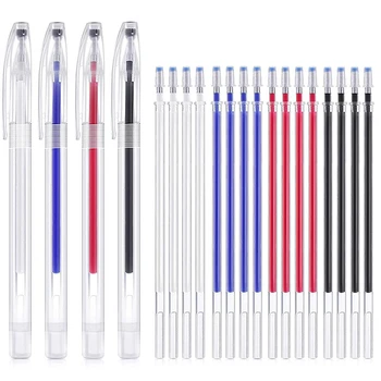 Термостираемые ручки Высокотемпературные исчезающие ручки для маркировки ткани с 20 сменными стираемыми ручками для кожи, ткани
