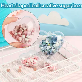 Упаковка коробки конфет в форме сердца из прозрачного пластика 
