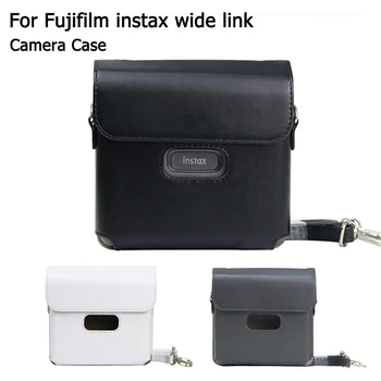 Хрустальный чехол для Fujifilm Instax Link широкоформатный чехол для фотокамеры для принтера Чехол из искусственной кожи с плечевым ремнем винтажная сумка для фотокамеры