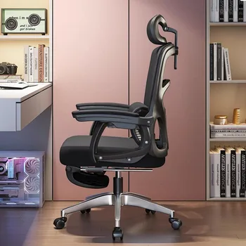 Эргономичное кресло для спальни Розовый Игровой Туалетный столик Дизайнерское Игровое кресло Для кабинета Акцентная Сетка Cadeiras De Escritorio Офисная Мебель