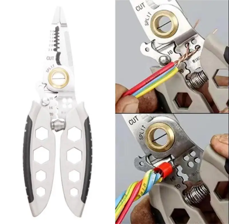 7-дюймовый универсальный инструмент для зачистки проводов - профессиональный подарок для зачистки проводов, кабельные Резаки Ручной инструмент0