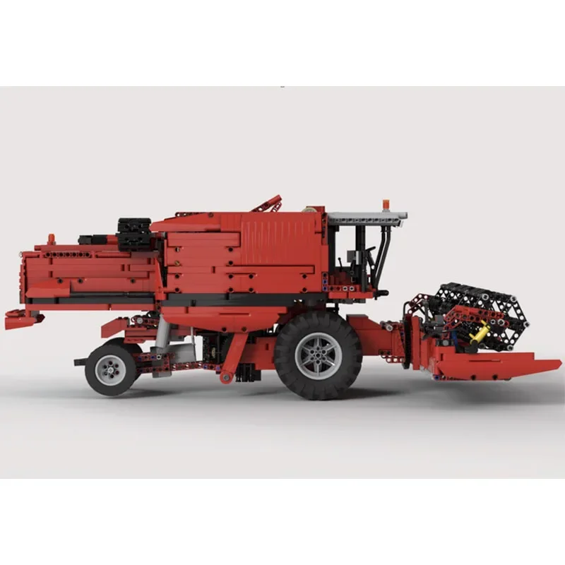Красная Новая модель MOC-106787RC Электрическая версия Ground farming harvester3465 Детали для изготовления блоков на заказ, Игрушки для взрослых на день рождения1