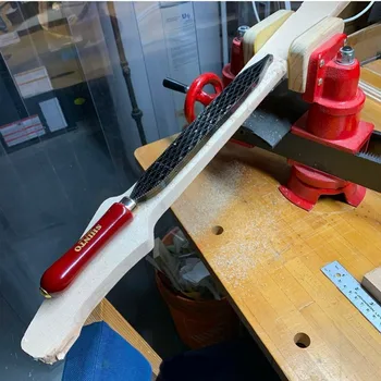 Рашпиль для японской синтоистской пилы L200 / 250 мм, прямая фиксированная ручка, изготовление музыкальных инструментов своими руками